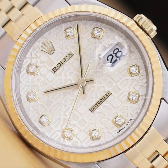 Mint! Rolex Factory 18kt Gold Men's Watch - Picture 1 of 6